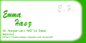 emma hasz business card